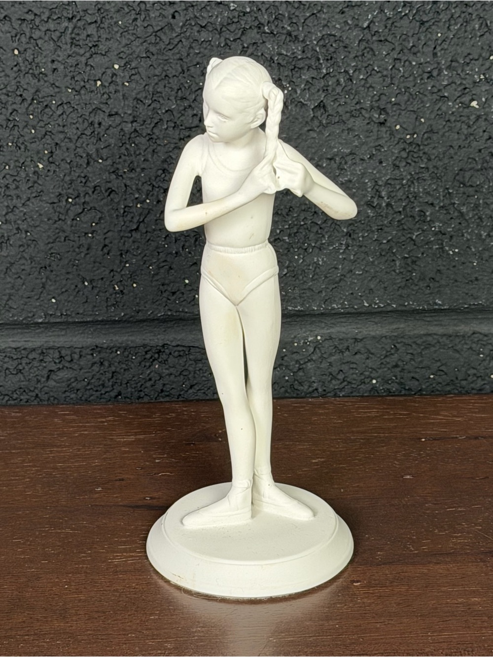Benda  Naylor Bisque Porcelain The Royal Ballet -Braiding Hair Figurine 1981